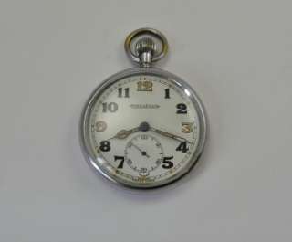 VINTAGE WW2 1939 45 JAEGER LECOULTRE G.S.T.P MILITARY POCKET WATCH V.G 
