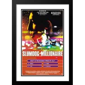 Slumdog Millionaire 20x26 Framed and Double Matted Movie Poster 