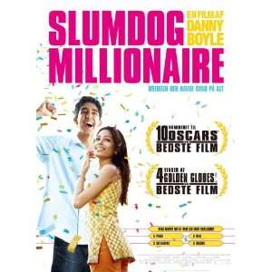  2008 Slumdog Millionaire 27 x 40 inches Danish Style A 