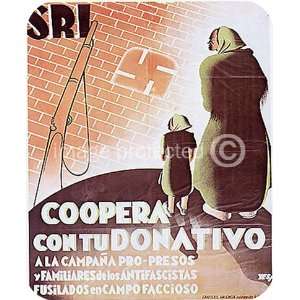  WW2 Spanish Civil War Coopera Con Tu Donativo MOUSE PAD 