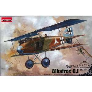  Albatros D I WWI German Pursuit BiPlane Fighter 1 32 Roden 