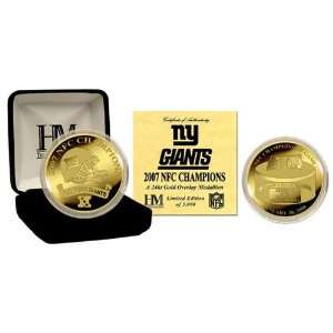  NFC Champion New York Giants Gold Overlay Coin: Everything 