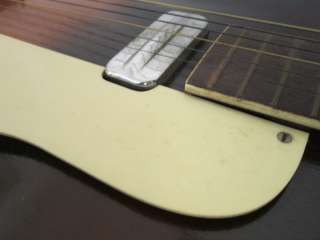 Vintage 1950s Kay Sunburst Acoustic Guitar Pick Up Easy Project Repair 