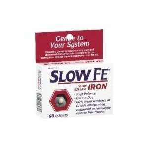  Slow FE Iron Supplement ~ Slow Release Tablets 60ct 