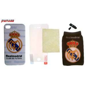 Real Madrid iPhone 4 & 4s Case (Design #1) + 5x Accessories (Pwnage)