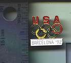 BARCELONA 92 OLYMPICS USA NOC SHOOTING COKE 5 PINS  