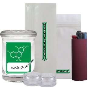  THC Molecule Re Writable Stash Jar Bundle Everything 