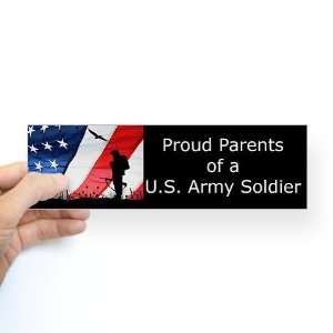  Proud Parents of a US Army So Military Bumper Sticker by 