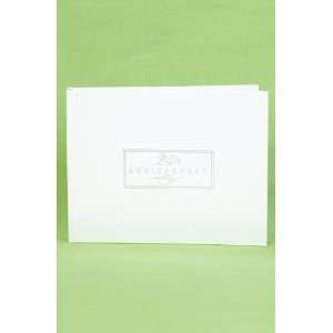  25th Anniversary Small White Guest Book: Office Products