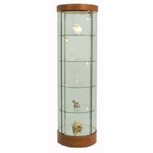  QuickShip Round Tower Display Case: Sports & Outdoors