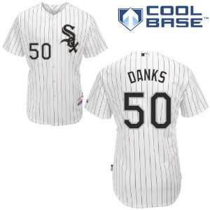 John Danks Chicago White Sox Authentic Home Cool Base 