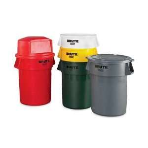  RUBBERMAID BRUTE Round Containers   Yellow: Home & Kitchen