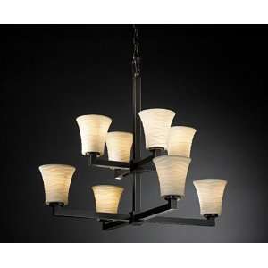  Bernini VIII Uplight Chandelier Dark Bronze Kitchen 