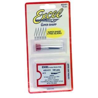 Excel Hobby Blades Standard #11 Blade 100 Pack 22611  