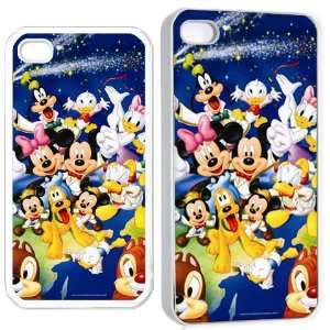  disney friends iPhone Hard 4s Case White: Cell Phones 