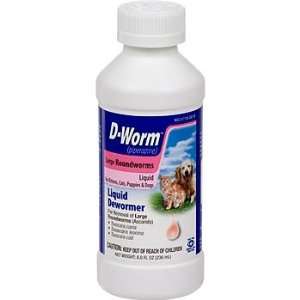 Worm Liquid for Kittens Cats Puppies and Dogs    8 fl oz