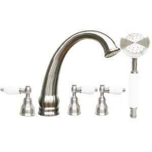   pcs Roman Tub Faucet Hand held Shower Brushed Nickel: Home Improvement