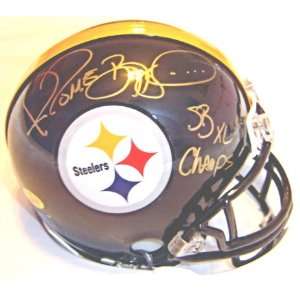  Jerome Bettis Signed Mini Helmet   with SB XL Champs 
