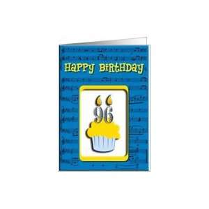  96th Birthday Cupcake, Happy Birthday Card Toys & Games