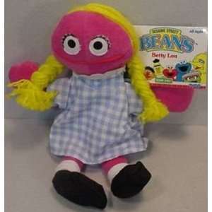   : Sesame Street Beans 8 Plush Betty Lou Bean Bag Doll: Toys & Games