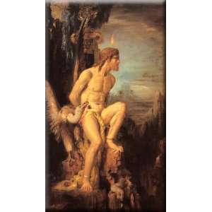   Prometheus 9x16 Streched Canvas Art by Moreau, Gustave