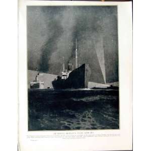  1915 WORLD WAR THAMES ESTUARY PORT LONDON SHIP RIVER