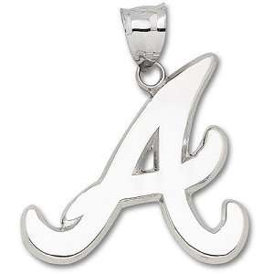 Atlanta Braves MLB A Polished Giant Pendant (Silver)