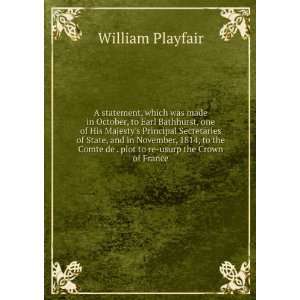   de . plot to re usurp the Crown of France William Playfair Books