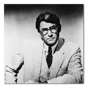  Gregory Peck To Kill a Mockingbird Open Book B&W Stretched 