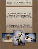 Simpson & Co v. C I R U.S. Supreme Court Transcript of Record with 