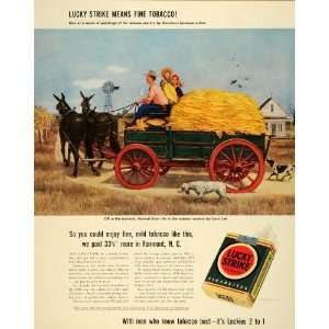 1942 Ad American Tobacco Lucky Strike Cigarettes Farmers Agriculture 