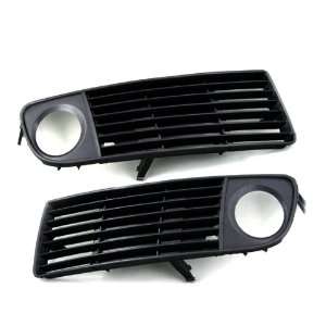  Pair Front Fog Light Bumper Lower Side Grille for Audi A6 