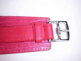 Chic Fashion Womens Wide Leather Waist Belt Black/Red  