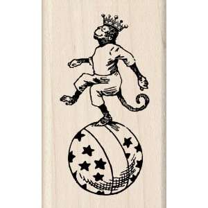    Inkadinkado Big Top Monkey Wood Stamp: Arts, Crafts & Sewing