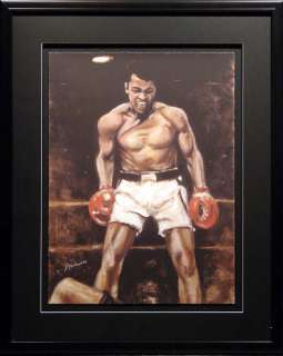 Ronnie Wood Muhammad Ali Hand Signed by Ali and Artist Giclee 