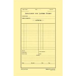  US Patent Folders with Printed Patent Form Office 