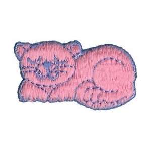  Blumenthal Lansing Iron On Appliques Pink & Blue Cat A 13 