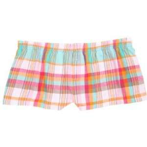   Womens Plaid Flannel Bitty Boxer Shorts BEACH AS: Sports & Outdoors