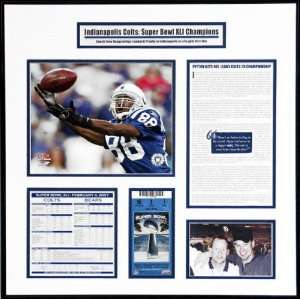  Indianapolis Colts Super Bowl XLI Ticket Frame Sports 