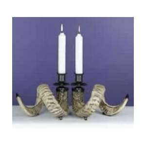  Ram Horn Candle Holder (Pair)