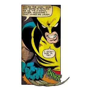  Marvel Comics Retro X Men Comic Panel, Wolverine (aged 