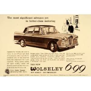  1960 Ad Wolseley 6 99 Pinin Farina BMC British Car Auto 