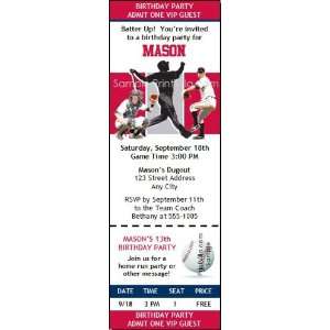  Los Angeles Angels Colored Ticket Invitation: Sports 
