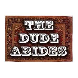  The Dude Abides Big Lebowski Rug MAGNETIC Bumper Sticker 