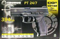 Taurus PT 24/7 CO2 Airsoft Hand Gun 394 FPS Black ABS Slide Licensed 