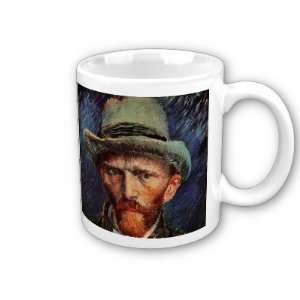   with Grey Felt Hat by Vincent Van Gogh Coffee Cup 