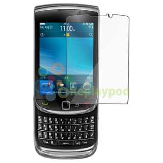 Pink Waterproof Case+White Snap On Cover+3x Guard for Blackberry Torch 