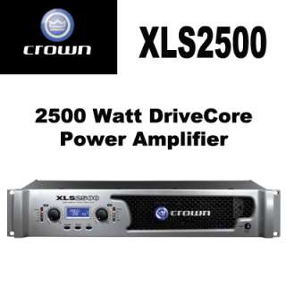Crown XLS2500 DriveCore 2500 Watt Power Amplifier New  