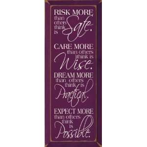   . Care more than others think is wise Wooden Sign: Home & Kitchen