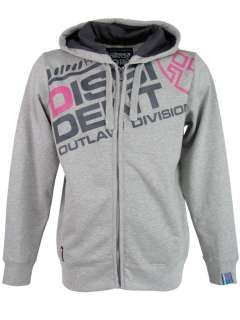 Mens Dissident Full Zipped Hoodies DD ClearHood in Grey, Sea Blue or 